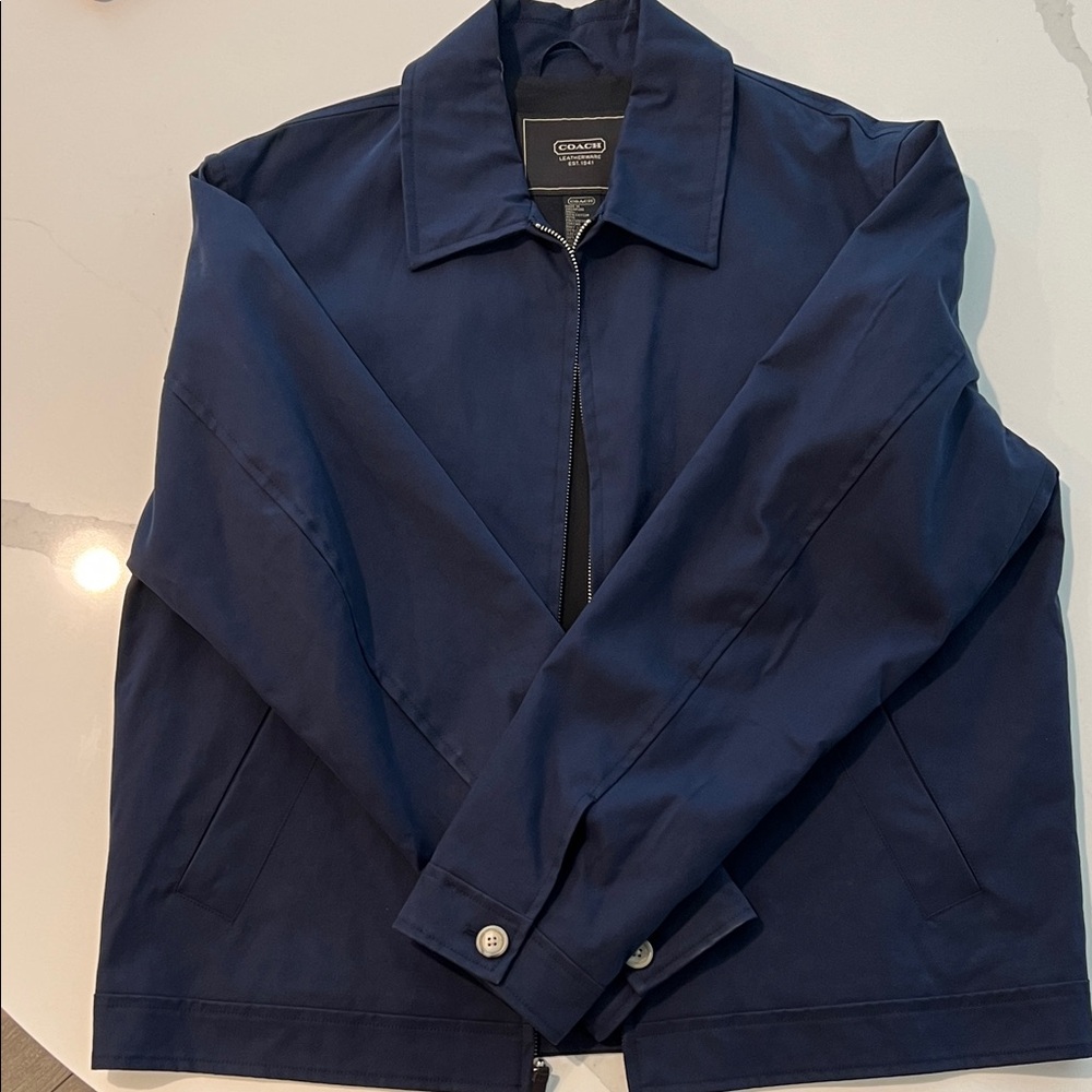 Coach Men's Navy Lightweight Jacket